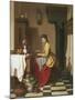 Grinding Coffee-Charles Henri Joseph Grips-Mounted Giclee Print