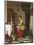 Grinding Coffee-Charles Henri Joseph Grips-Mounted Giclee Print