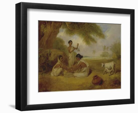 Grinding Corn, C.1792-95-Arthur William Devis-Framed Giclee Print