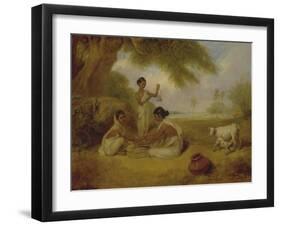 Grinding Corn, C.1792-95-Arthur William Devis-Framed Giclee Print