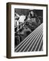 Grinding Steel Bars at J Beardshaw and Sons, Sheffield, 1963-Michael Walters-Framed Photographic Print