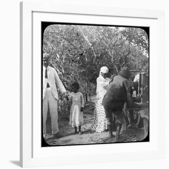 Grinding Sugar Cane, Brazil, Late 19th or Early 20th Century-null-Framed Photographic Print