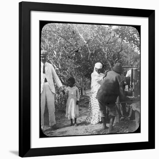 Grinding Sugar Cane, Brazil, Late 19th or Early 20th Century-null-Framed Photographic Print