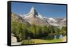 Grindjisee, Matterhorn, Zermatt, Valais, Switzerland-Rainer Mirau-Framed Stretched Canvas
