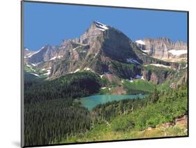 Grinnel Lake Below Mt Gould in Glacier National Park, Montana-Howard Newcomb-Mounted Photographic Print