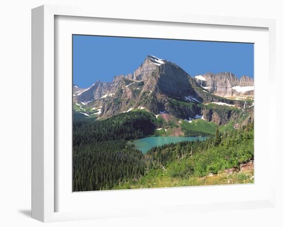 Grinnel Lake Below Mt Gould in Glacier National Park, Montana-Howard Newcomb-Framed Photographic Print