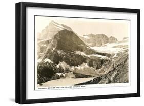 Grinnell Glacier and Lake-null-Framed Art Print