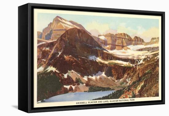 Grinnell Glacier, Glacier Park, Montana-null-Framed Stretched Canvas