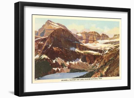 Grinnell Glacier, Glacier Park, Montana-null-Framed Art Print