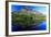 Grinnell Point and Fischercap Lake Mountain Reflection Glacier National Park Montana-Steve Boice-Framed Photographic Print