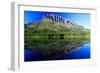 Grinnell Point and Fischercap Lake Mountain Reflection Glacier National Park Montana-Steve Boice-Framed Photographic Print