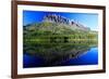 Grinnell Point and Fischercap Lake Mountain Reflection Glacier National Park Montana-Steve Boice-Framed Photographic Print