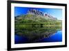 Grinnell Point and Fischercap Lake Mountain Reflection Glacier National Park Montana-Steve Boice-Framed Photographic Print