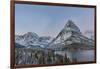 Grinnell Point and Mount Gould over Swift current Lake, Glacier National Park, Montana, USA-Chuck Haney-Framed Photographic Print