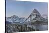 Grinnell Point and Mount Gould over Swift current Lake, Glacier National Park, Montana, USA-Chuck Haney-Stretched Canvas
