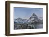 Grinnell Point and Mount Gould over Swift current Lake, Glacier National Park, Montana, USA-Chuck Haney-Framed Photographic Print