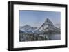 Grinnell Point and Mount Gould over Swift current Lake, Glacier National Park, Montana, USA-Chuck Haney-Framed Photographic Print