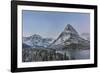 Grinnell Point and Mount Gould over Swift current Lake, Glacier National Park, Montana, USA-Chuck Haney-Framed Photographic Print