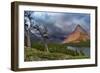 Grinnell Point over Swift Current Lake in Glacier National Park, Montana-Chuck Haney-Framed Photographic Print