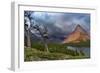 Grinnell Point over Swift Current Lake in Glacier National Park, Montana-Chuck Haney-Framed Photographic Print