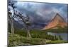 Grinnell Point over Swift Current Lake in Glacier National Park, Montana-Chuck Haney-Mounted Photographic Print