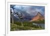 Grinnell Point over Swift Current Lake in Glacier National Park, Montana-Chuck Haney-Framed Photographic Print