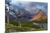 Grinnell Point over Swift Current Lake in Glacier National Park, Montana-Chuck Haney-Mounted Photographic Print