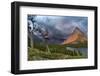 Grinnell Point over Swift Current Lake in Glacier National Park, Montana-Chuck Haney-Framed Photographic Print