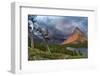 Grinnell Point over Swift Current Lake in Glacier National Park, Montana-Chuck Haney-Framed Photographic Print