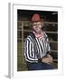 Grinning Rodeo Clown-null-Framed Photographic Print