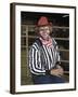 Grinning Rodeo Clown-null-Framed Photographic Print