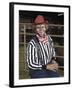 Grinning Rodeo Clown-null-Framed Photographic Print