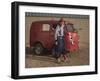 Grinning Rodeo Clown-null-Framed Photographic Print