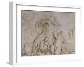 Grisaille en trompe-l'oeil imitant un bas-relief (d'une série de six), dessus de porte-Piat Joseph Sauvage-Framed Giclee Print