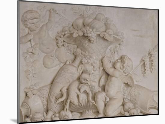 Grisaille en trompe-l'oeil imitant un bas-relief (d'une série de six), dessus de porte-Piat Joseph Sauvage-Mounted Giclee Print