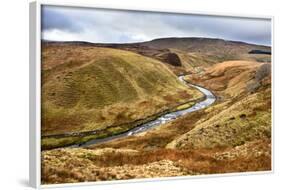 Grisedale Beck Meanders Below Baugh Fell Toward Garsdale Head in the Yorkshire Dales-Mark-Framed Photographic Print