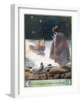 Griselda Sprang Up and Clapped Her Hands with Delight, Illustration from 'T-Charles Edmund Brock-Framed Giclee Print