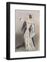 Grisi as Anna Bolena-null-Framed Art Print