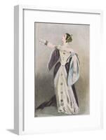 Grisi as Anna Bolena-null-Framed Art Print