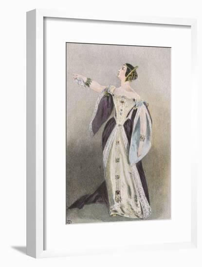 Grisi as Anna Bolena-null-Framed Art Print