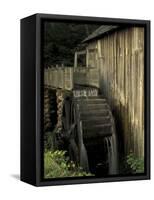 Grist mill, Cades Cove, Great Smoky Mountains National Park, Tennessee, USA-Adam Jones-Framed Stretched Canvas