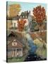 Grist Mill in Fall-Bob Fair-Stretched Canvas