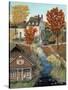 Grist Mill in Fall-Bob Fair-Stretched Canvas