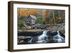 Grist Mill on GladeCreek at Babcock State Park, West Virginia, USA-Chuck Haney-Framed Photographic Print