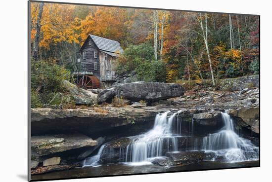 Grist Mill on GladeCreek at Babcock State Park, West Virginia, USA-Chuck Haney-Mounted Photographic Print