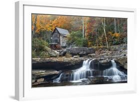 Grist Mill on GladeCreek at Babcock State Park, West Virginia, USA-Chuck Haney-Framed Photographic Print