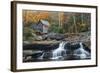 Grist Mill on GladeCreek at Babcock State Park, West Virginia, USA-Chuck Haney-Framed Photographic Print