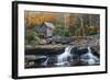 Grist Mill on GladeCreek at Babcock State Park, West Virginia, USA-Chuck Haney-Framed Photographic Print