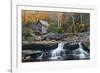 Grist Mill on GladeCreek at Babcock State Park, West Virginia, USA-Chuck Haney-Framed Photographic Print