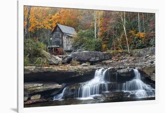 Grist Mill on GladeCreek at Babcock State Park, West Virginia, USA-Chuck Haney-Framed Photographic Print